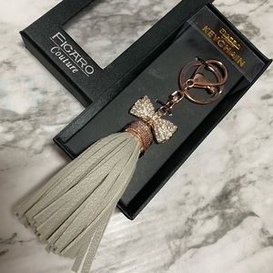 FIGARO Couture Bow & Tassel Keyring